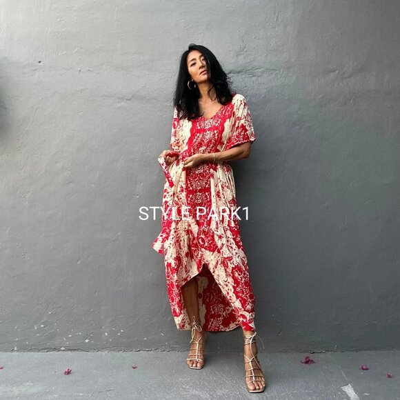 STYLE PARK BOHO MAXI BEACH DRESS - BNWT - ONE SIZE - Picture 3 of 8